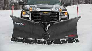 ON SALE New SnowEx 8.5 SS HDV Model, V-plow Flare Top, Trip edge Stainless Steel V-Plow, Automatixx Attachment System